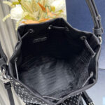 Prada Re-Nylon Mini-bag With Studs 1BE067 Black
